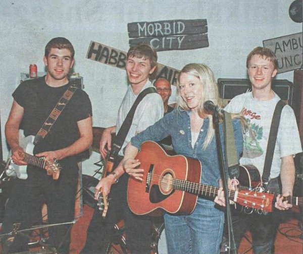 The Duckhunters fra Gransherad - med Adrienne Young fra Nashville i 2001.