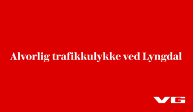 Alvorlig trafikkulykke ved Lyngdal
