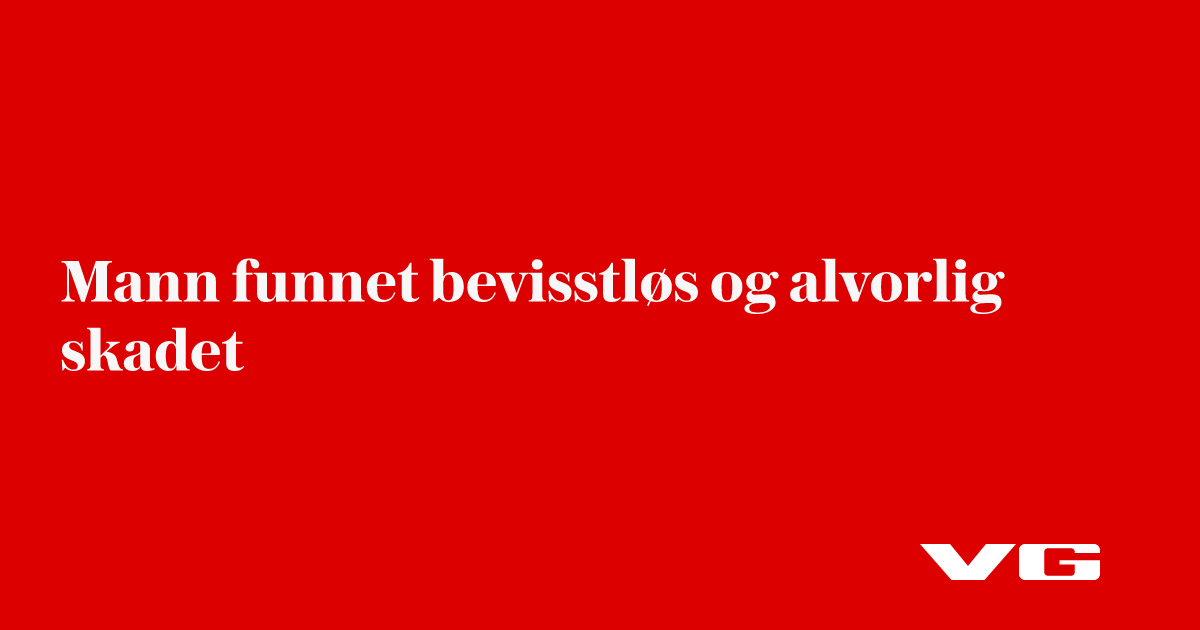 Mann funnet bevisstløs og alvorlig skadet i Steinkjer