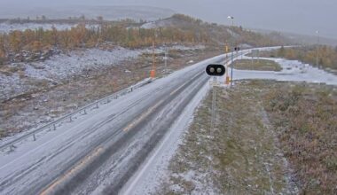 Trafikkmeldinger, E6 | Da er vi i gang, slapsføre på Saltfjellet