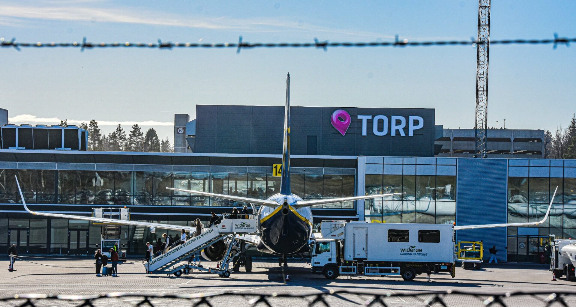 Torp Sandefjord lufthavn, Ryanair | Fly på vei til Torp måtte nødlande