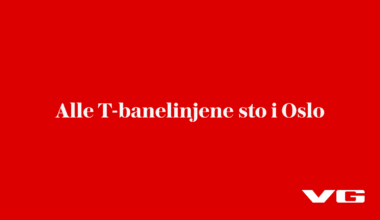 Alle T-banelinjene sto i Oslo