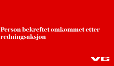 Person bekreftet omkommet etter redningsaksjon i Gloppen
