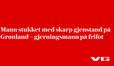 Mann stukket med skarp gjenstand på Grønland – gjerningsmann på frifot
