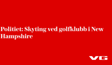 Skyting ved golfklubb i New Hampshire