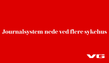 Journalsystem nede ved flere sykehus