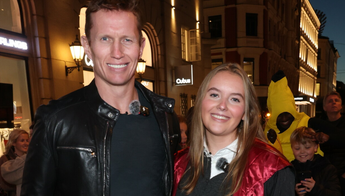 Frank Løke og datteren Ada avslørt med mikrofoner på Halloweenfest