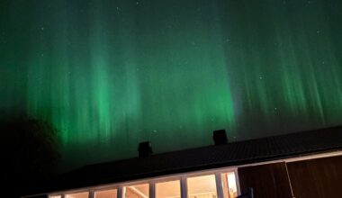 Vær, Nordlys | Nordlys over hele Vestoppland lørdag kveld