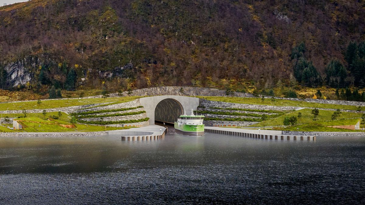 Stad skipstunnel skal etter planen bli 1,7 kilometer lang og ta skip på 10.000–20.000 bruttotonn.