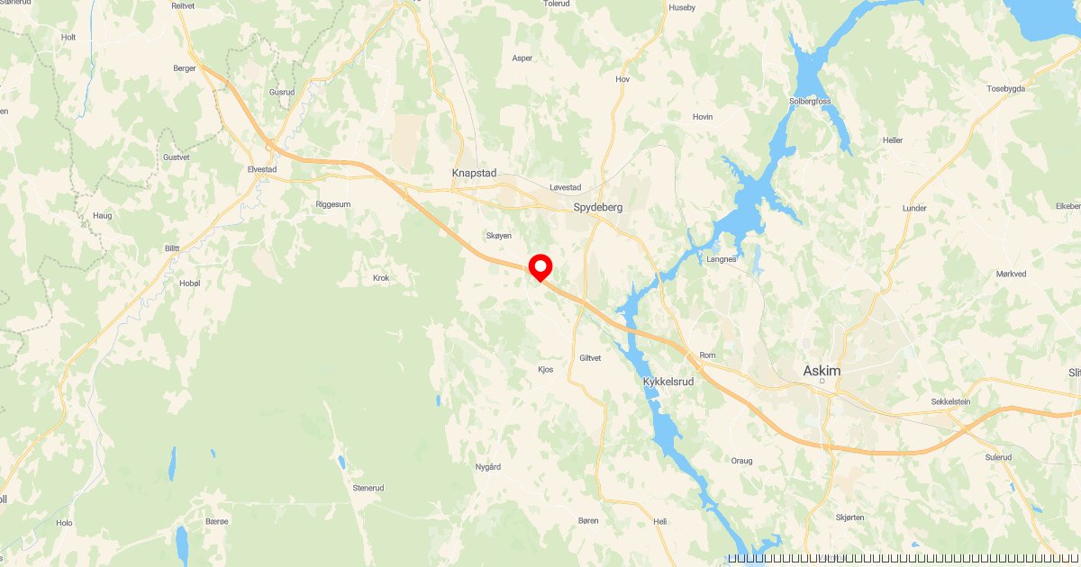 E18 ved Spydeberg stengt i begge retninger