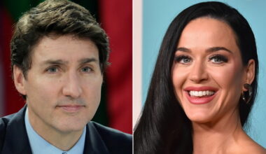 Katy Perry og Justin Trudeau kom hånd i hånd