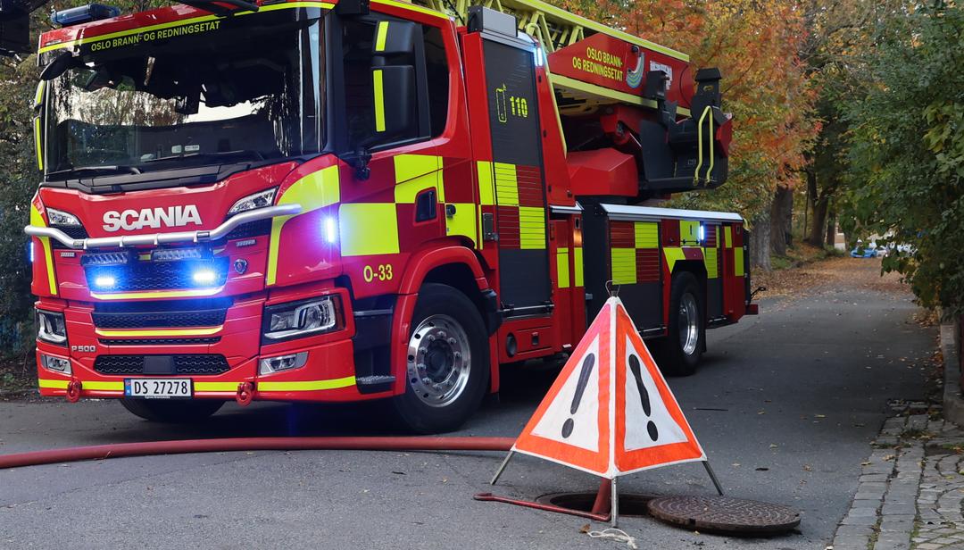To bevisstløse hentet ut etter brann i Oslo