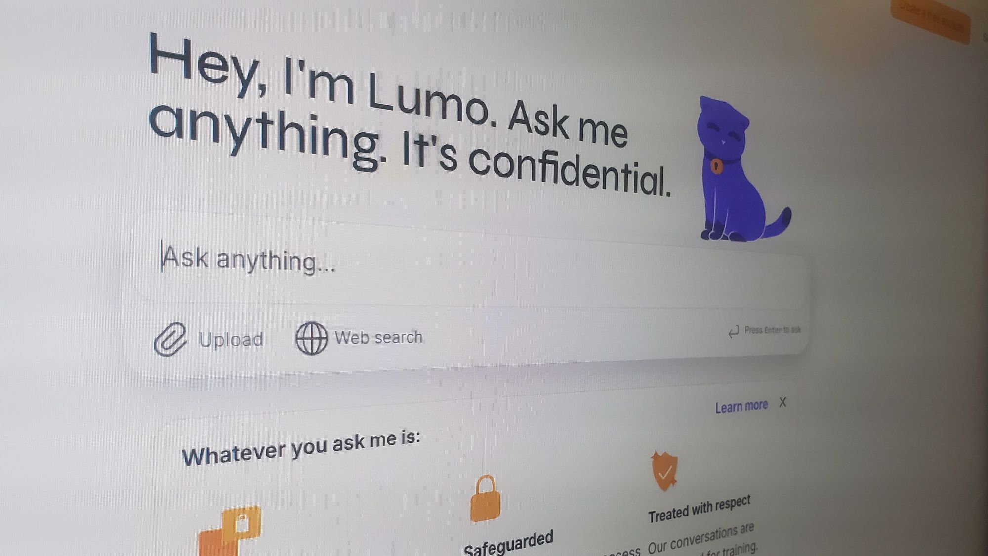 Lumo tar sikte på å berolige KI-brukere som er bekymret for personvernet sitt.