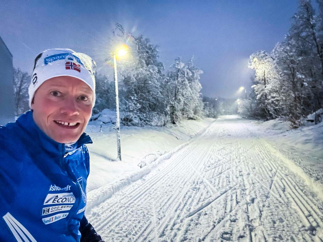 Kan det være rekord i tidlig tråkket lysløype i Tromsø?