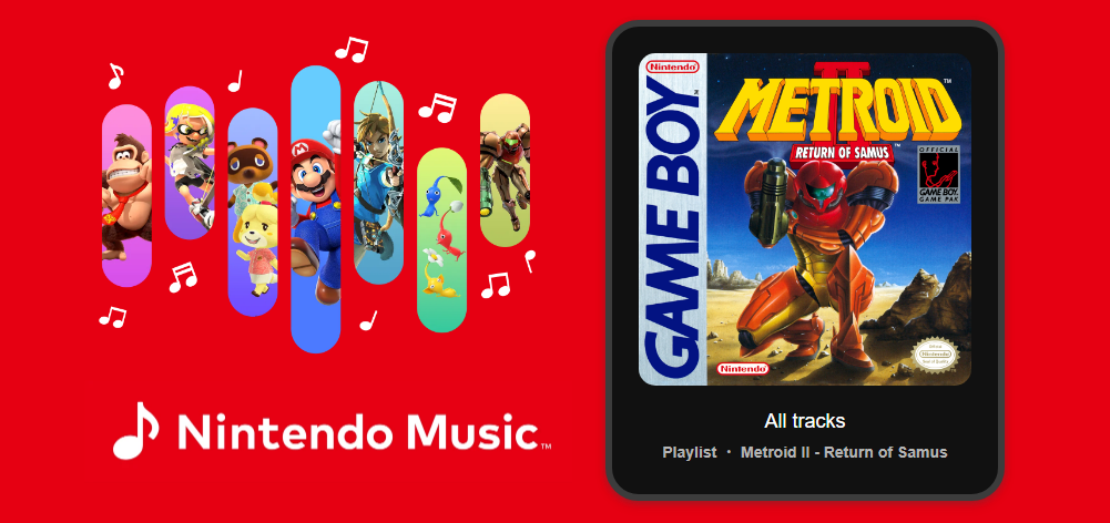 Return of Samus er nå tilgjengelig på Nintendo Music