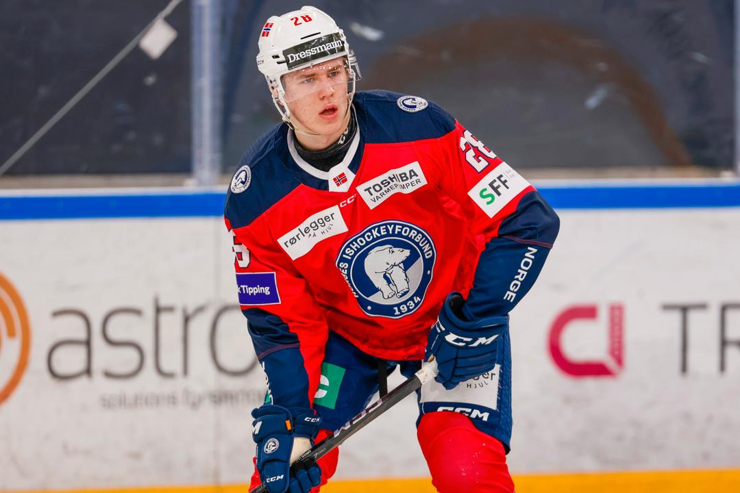 Michael Brandsegg-Nygård klar for NHL-debut – med i Detroits 23-mannstropp