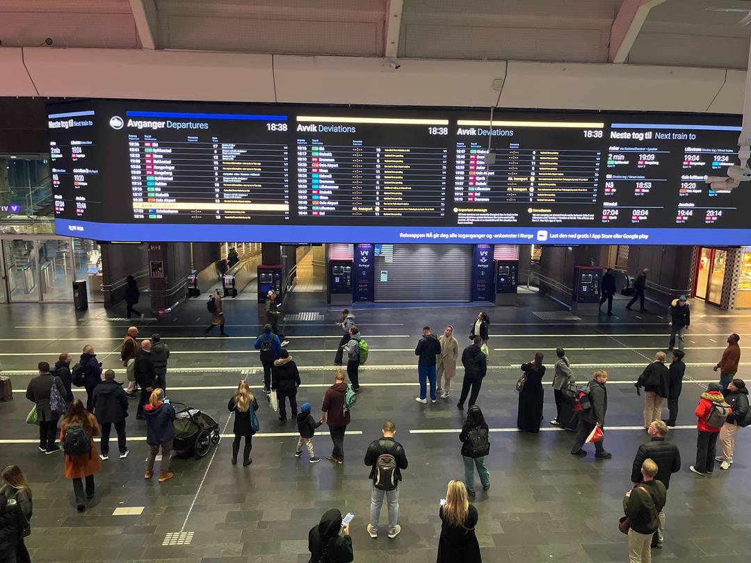 Full togstans i hele landet: Kan ta tid