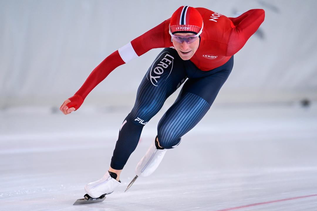 Peder Kongshaug og Aurora Løvås med skøytegull i NM-åpningen