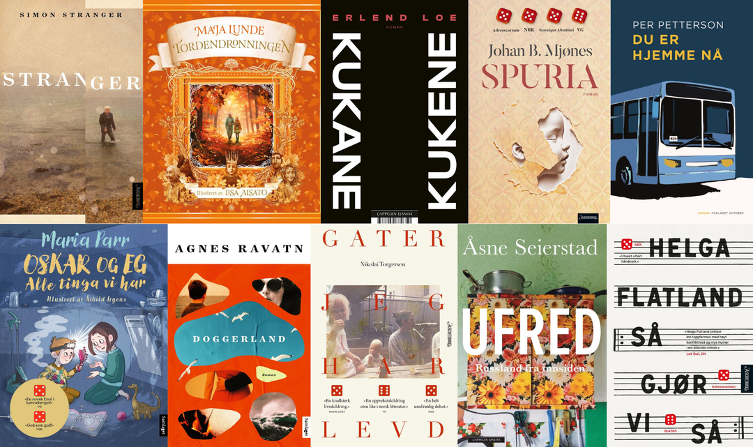 Dette er de 10 nominerte bøkene