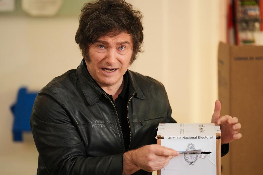 President Javier Milei går mot klar seier