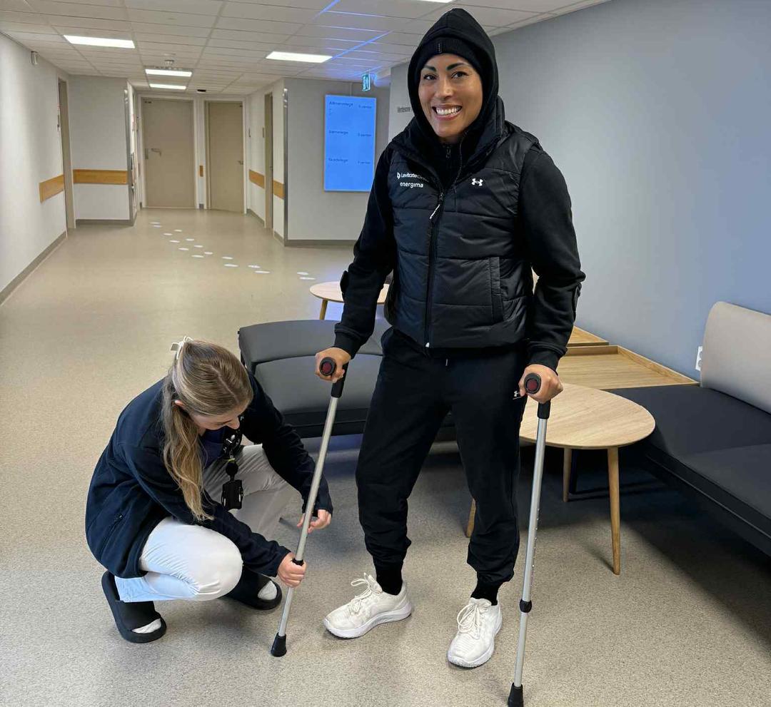 – Det smalt i leggen underveis