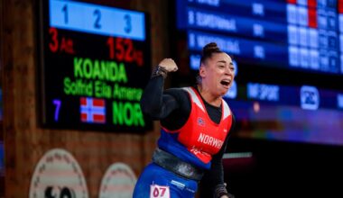 Solfrid Koanda tok VM-gull i vektløfting på hjemmebane