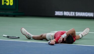 Tennisstjernen Novak Djokovic kollapset i Shanghai: