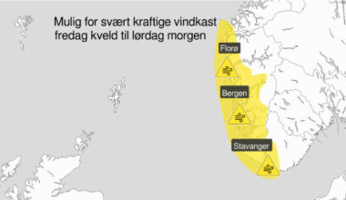 Tropisk syklon på vei mot Norge