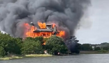 Dommerens hus brant ned