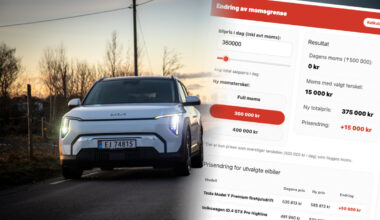 Moms på elbil – så mye dyrere blir elbilene