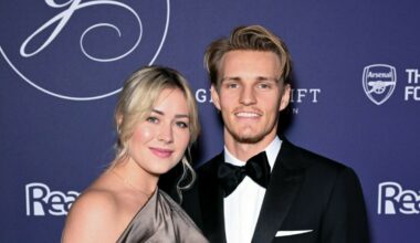 Martin Ødegaard og Helene Spilling Ødegaard deler første bilde av sønnen