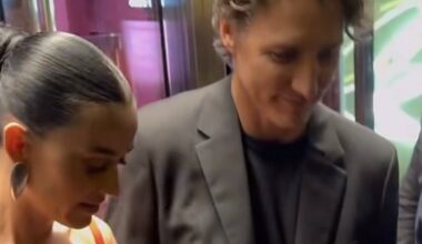 Katy Perry og Justin Trudeau sett hånd i hånd i Paris