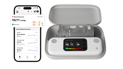 Den nye BPM Vision lar deg overvåke blodtrykket og oppdage atrieflimmer – med ett enkelt trykk.