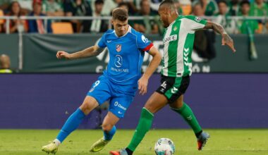 10 av 11 landslagsspillere på banen for klubblaget