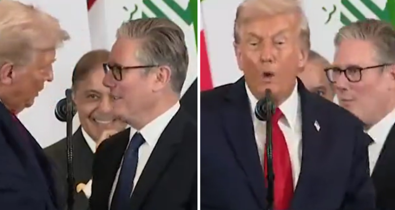 Starmer ydmyket av Trump – ble stående forvirret på scenen