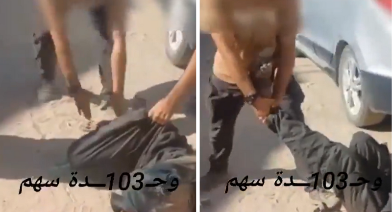 Grusom video fra Gaza: Hamas-terrorister slår en mann med metallstenger til beinene knuser – aktivistene tier (+) - inyheter.no