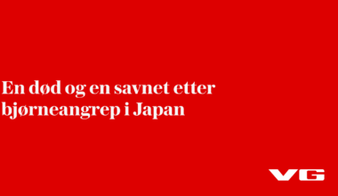En død og en savnet etter bjørneangrep i Japan