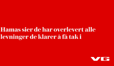 Hamas sier de har overlevert alle levninger de klarer å få tak i
