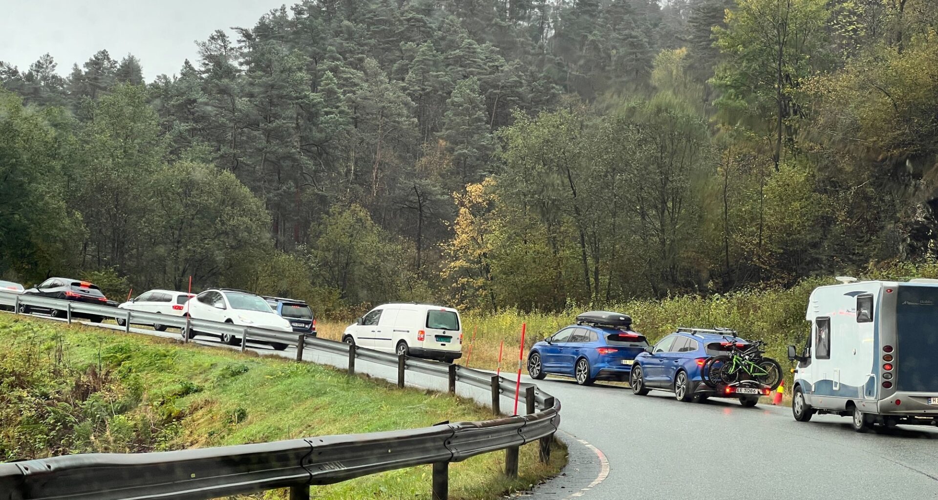 Trafikk, Samnanger | Trafikkulykke på omkjøringsveien for E16
