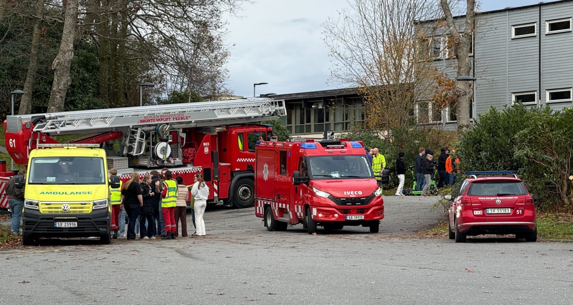 Fana, Nyheter | Brann på Slåtthaug videregående skole: – Store skader