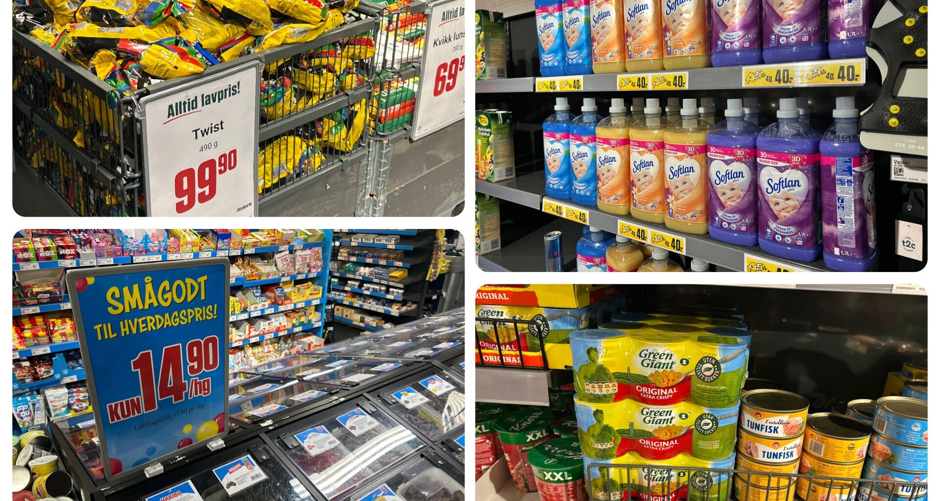 Pristest, Europris | Europris knuser Kiwi og Rema i pristest