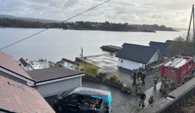 Nyheter, 110 | Brann i strømkabel: Fryktet spredning til stort naust