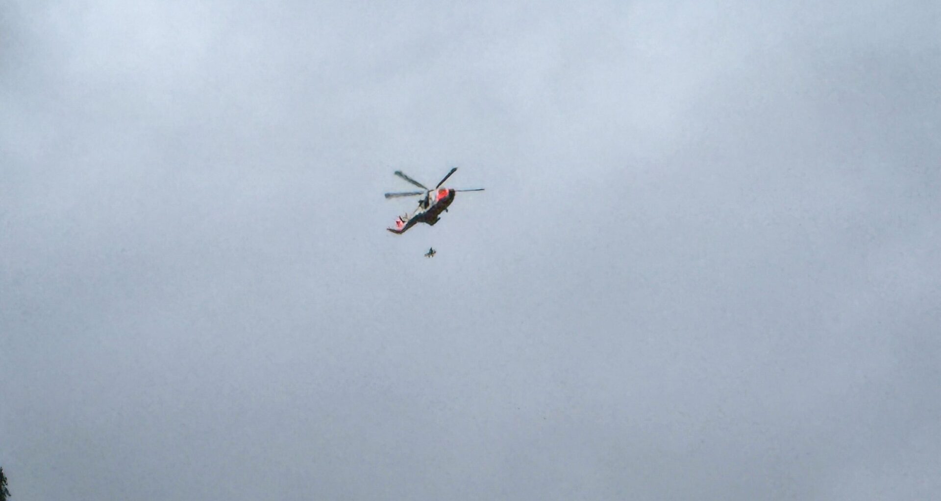 Ulukke, Voss | Ulukke med paraglider på Voss: Person frakta til Haukeland