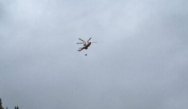 Ulukke, Voss | Ulukke med paraglider på Voss: Person frakta til Haukeland