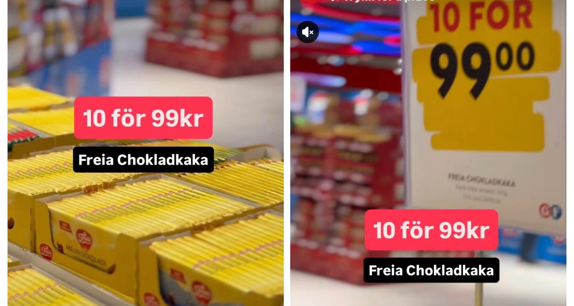 Sjokolade, Sverige | Ekstrempris på Freia sjokolade: – Selger store volumer