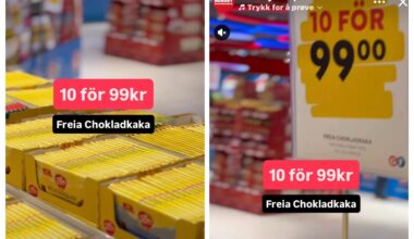 Sjokolade, Sverige | Ekstrempris på Freia sjokolade: – Selger store volumer
