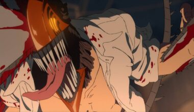 En animert figur med motorsaghode.