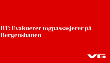 BT: Evakuerer togpassasjerer på Bergensbanen