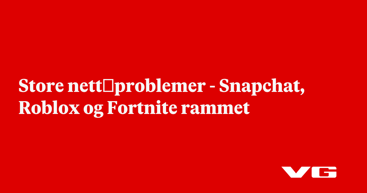 Snapchat er nede - AWS har problemer