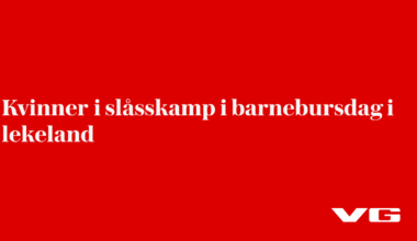 Kvinner i slåsskamp i barnebursdag i lekeland